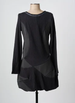 Robe Mi-longue Areline Gris Manches Longues