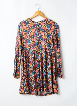 Robe Mi-longue Boboli Jaune Manches Longues