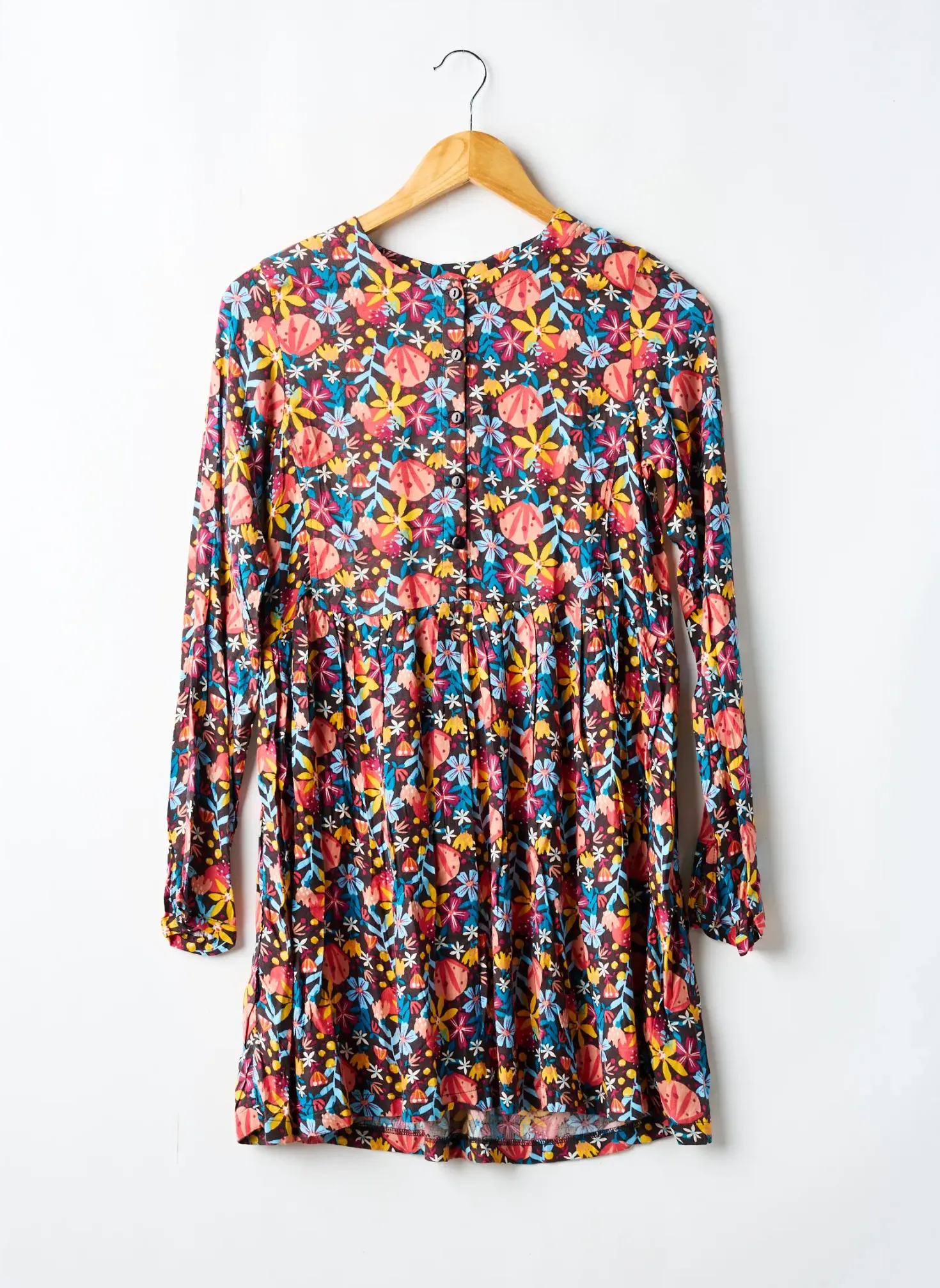 Robe Mi-longue Boboli Jaune Manches Longues