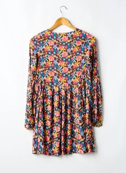 Robe Mi-longue Boboli Jaune Manches Longues