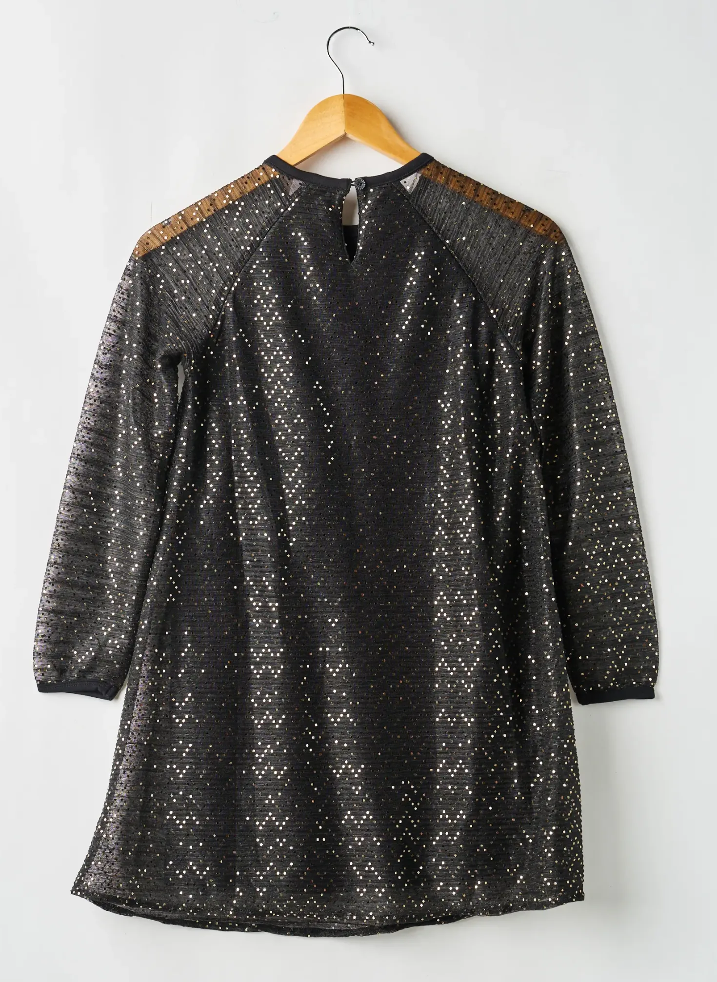 Robe Mi-longue Boboli Noir Manches Longues