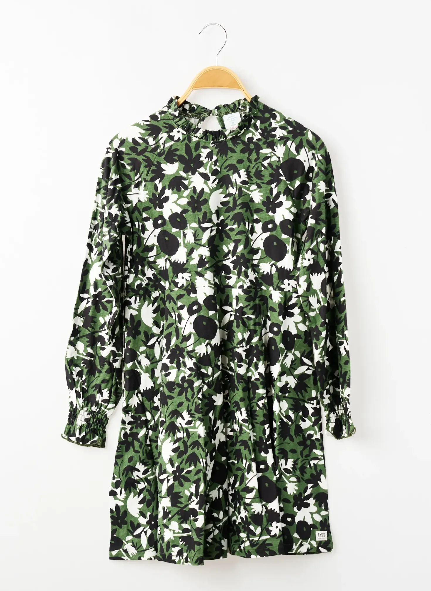 Robe Mi-longue Boboli Vert Manches Longues