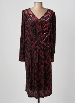 Robe Mi-longue Damart Noir Manches Longues