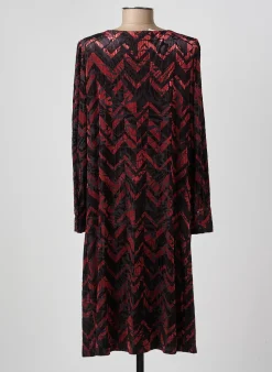 Robe Mi-longue Damart Noir Manches Longues