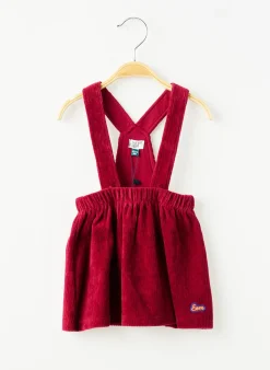 Robe Mi-longue Elle Est Ou La Mer Rose Fines Bretelles