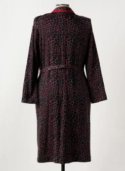 Robe Mi-longue France Rivoire Rouge Manches Longues