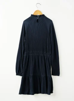 Robe Mi-longue Garcia Bleu Manches Longues