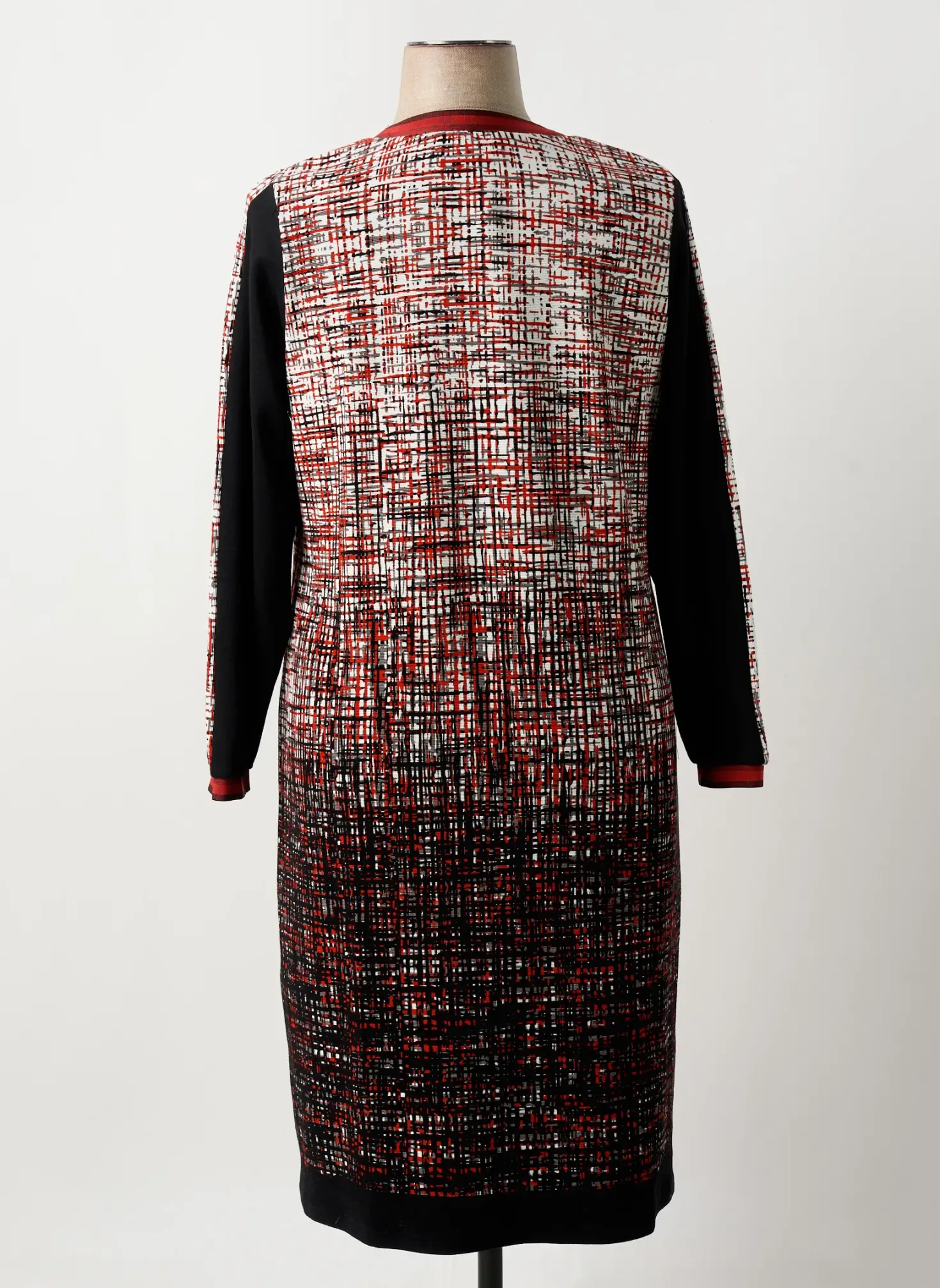 Robe Mi-longue Guy Dubouis Orange Manches Longues
