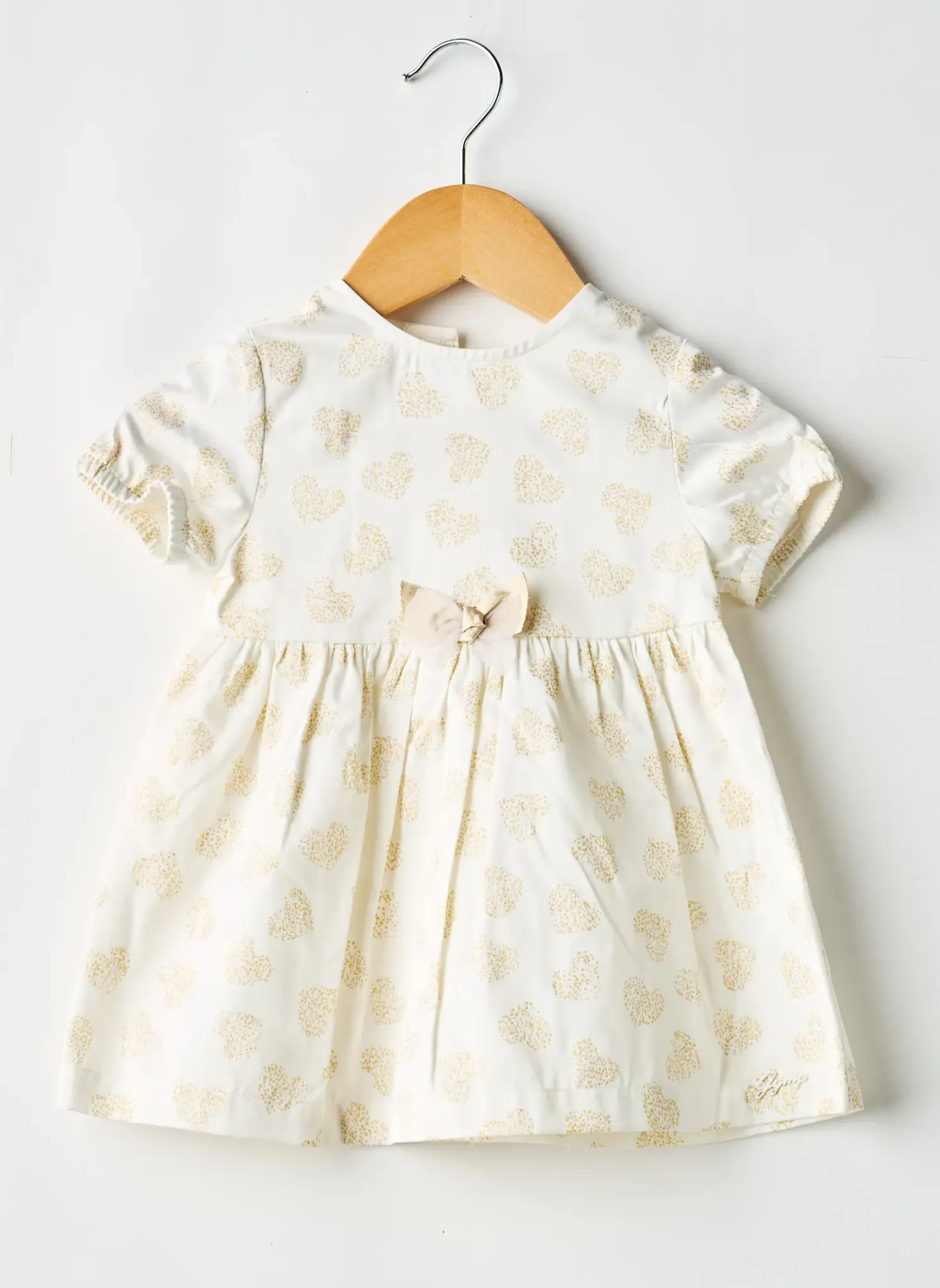 Robe Mi-longue Gymp Blanc Manches Courtes