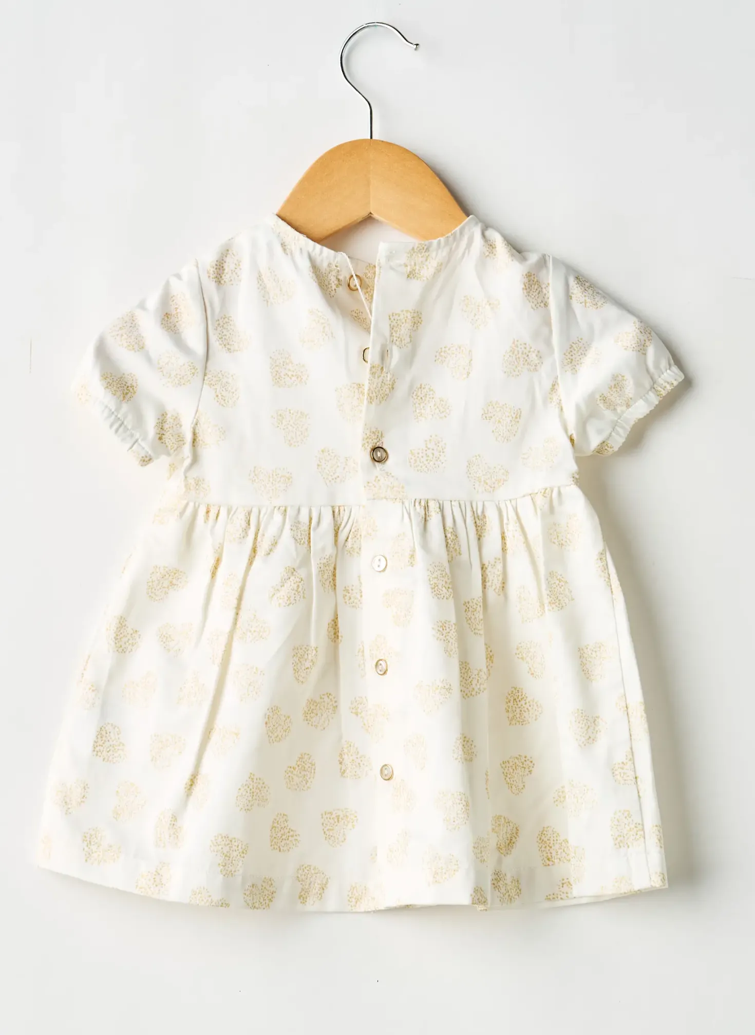 Robe Mi-longue Gymp Blanc Manches Courtes