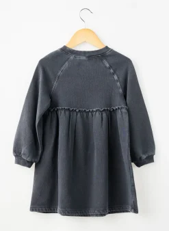 Robe Mi-longue Ikks Gris Manches Longues