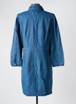 Robe Mi-longue Jdy Bleu Manches Longues