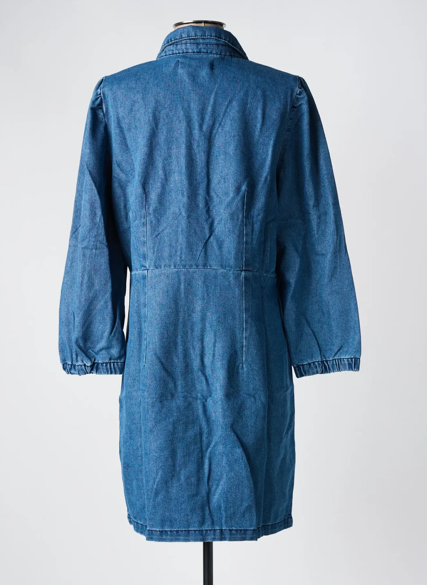Robe Mi-longue Jdy Bleu Manches Longues