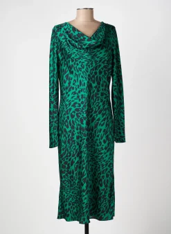 Robe Mi-longue Joseph Ribkoff Vert Manches Longues
