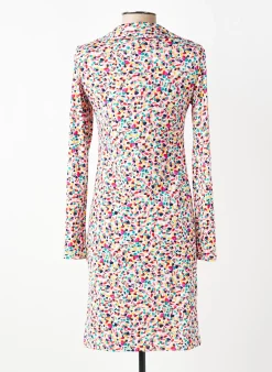 Robe Mi-longue Joy's Paris Blanc Manches Longues