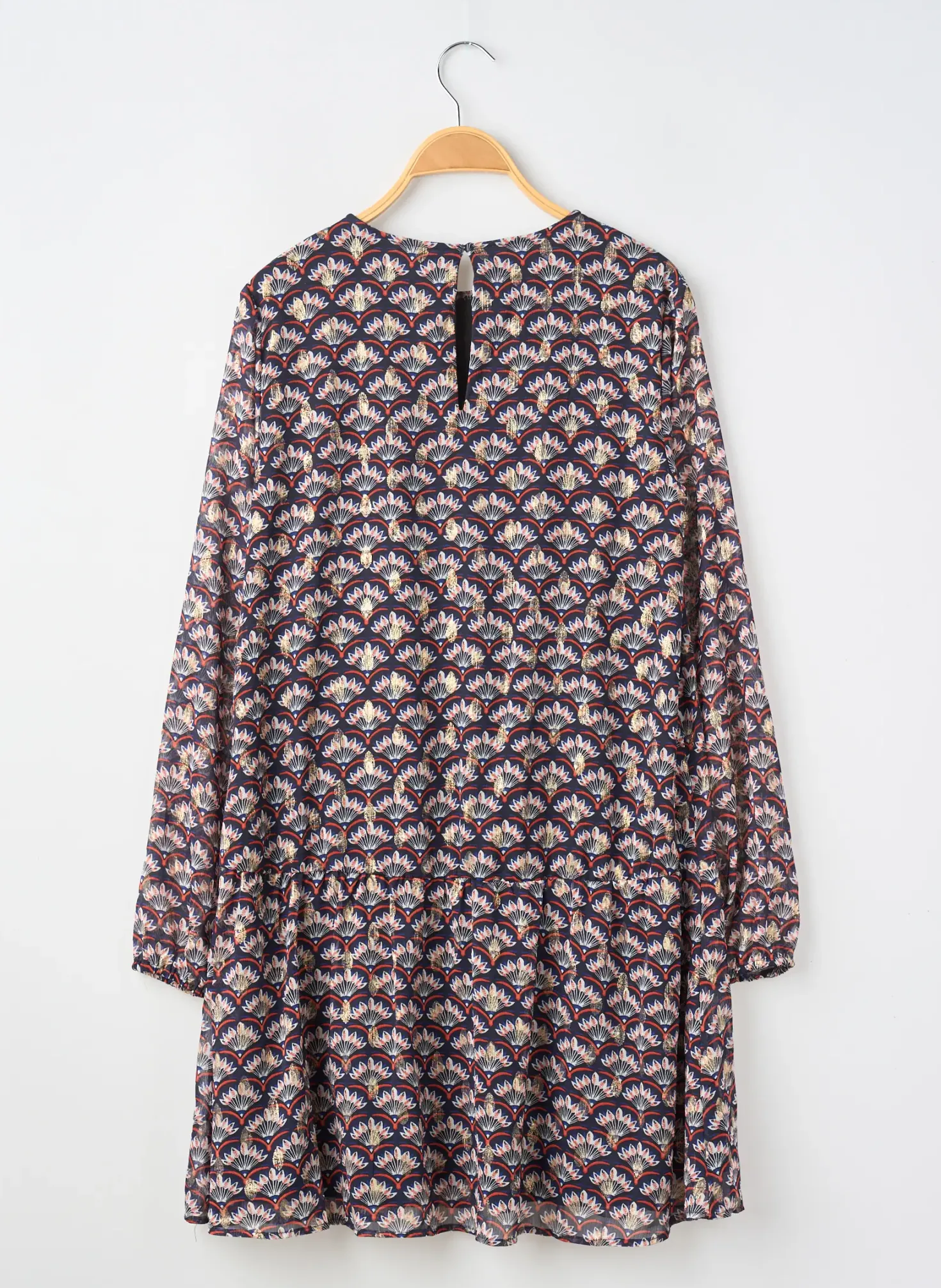 Robe Mi-longue Kids Only Bleu Manches Longues