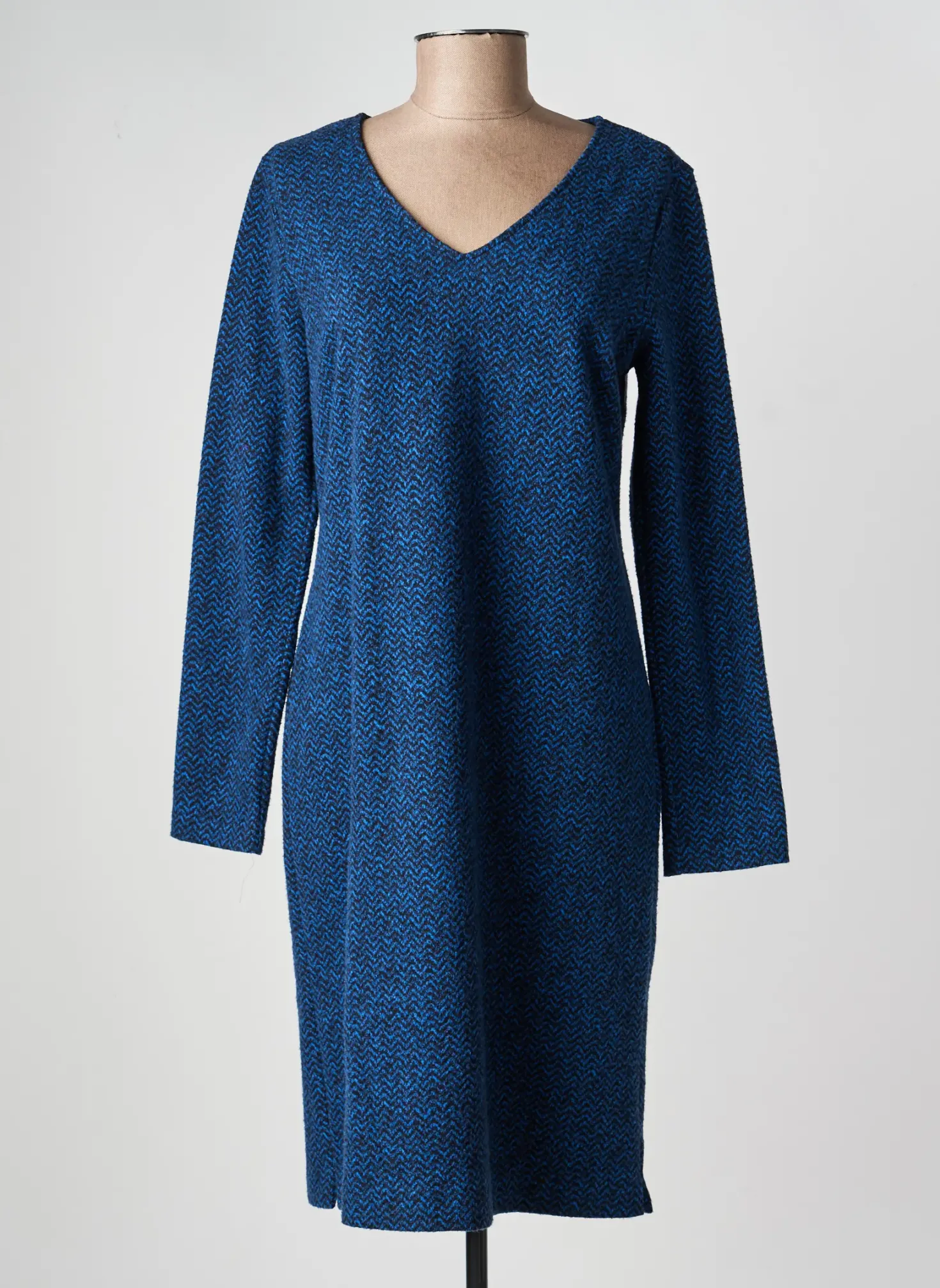 Robe Mi-longue La Fee Maraboutee Bleu Manches Longues