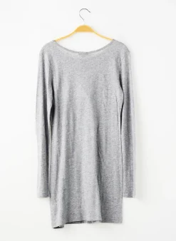 Robe Mi-longue La Fee Maraboutee Gris Manches Longues
