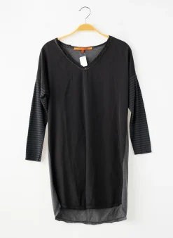 Robe Mi-longue La Fee Maraboutee Noir Manches Longues