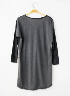 Robe Mi-longue La Fee Maraboutee Noir Manches Longues