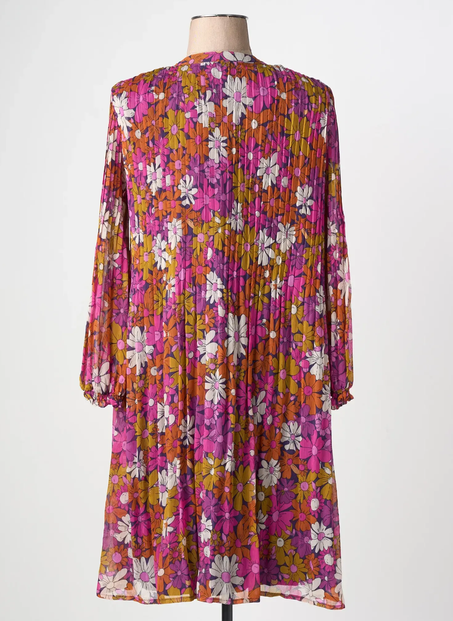 Robe Mi-longue La Petite Etoile Violet Manches Longues
