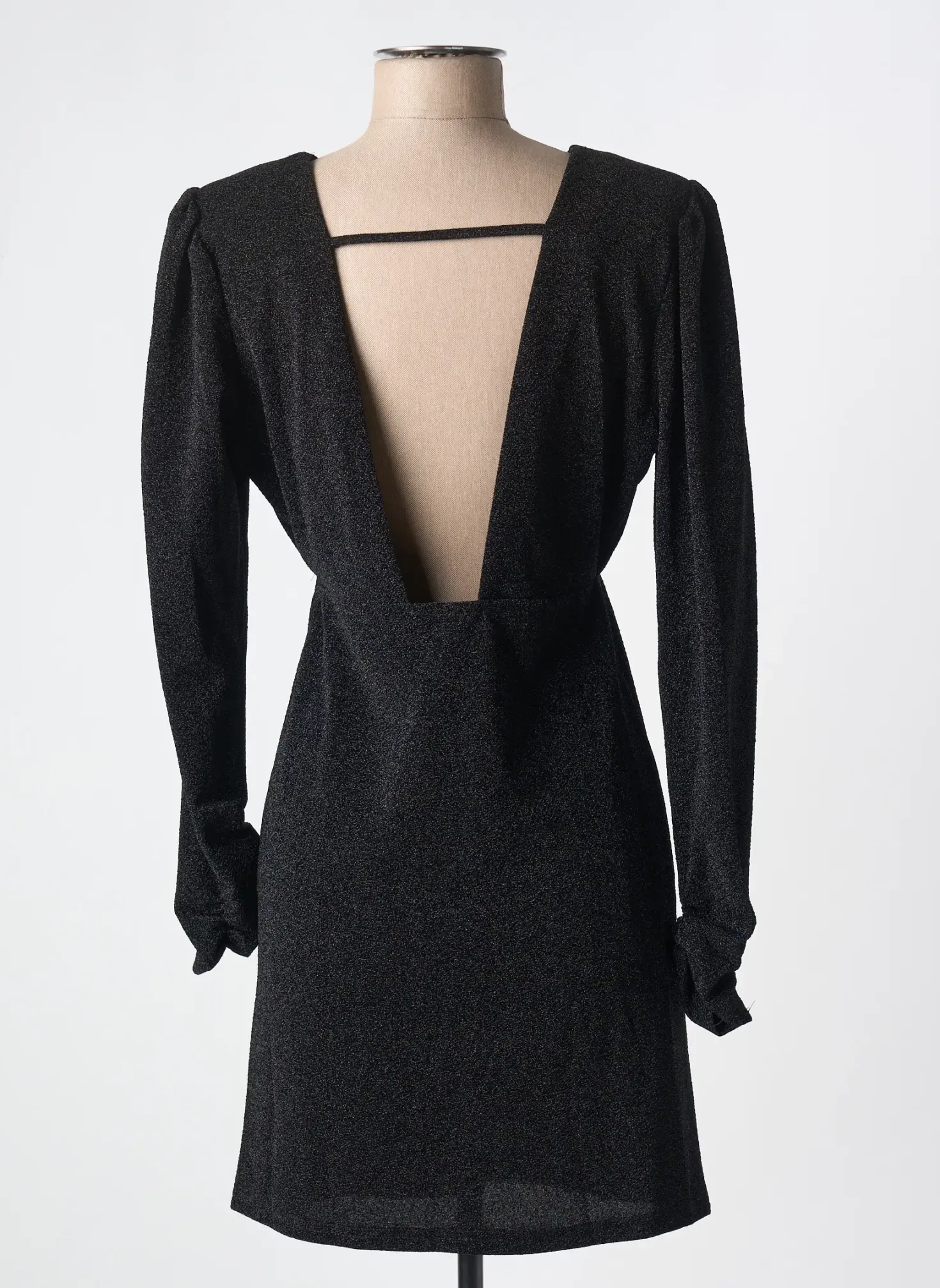 Robe Mi-longue La Petite Etoile Noir Manches Longues