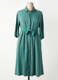 Robe Mi-longue Lee Cooper Vert Manches Longues