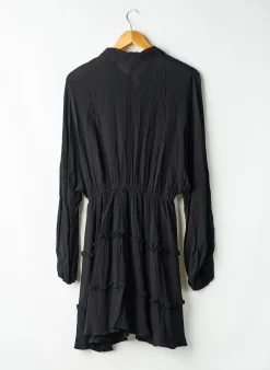 Robe Mi-longue Leger By Lena Gercke Noir Manches Longues