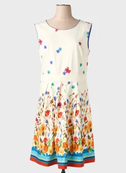Robe Mi-longue Le Petit Baigneur Beige Sans Manche