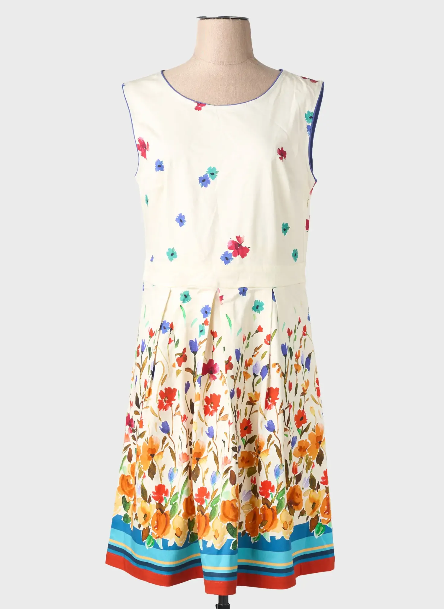 Robe Mi-longue Le Petit Baigneur Beige Sans Manche