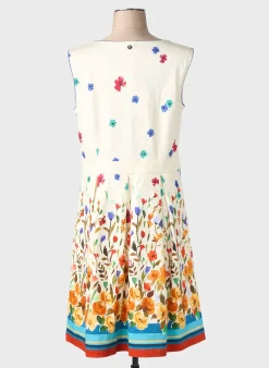 Robe Mi-longue Le Petit Baigneur Beige Sans Manche