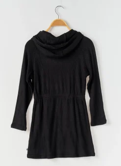 Robe Mi-longue Le Temps Des Cerises Noir Manches Longues