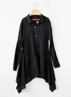 Robe Mi-longue Marithe & Francois Girbaud Noir Manches Longues