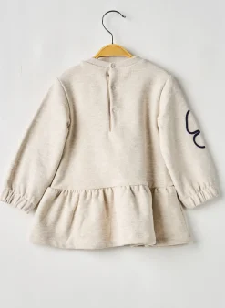 Robe Mi-longue Mayoral Beige Manches Longues