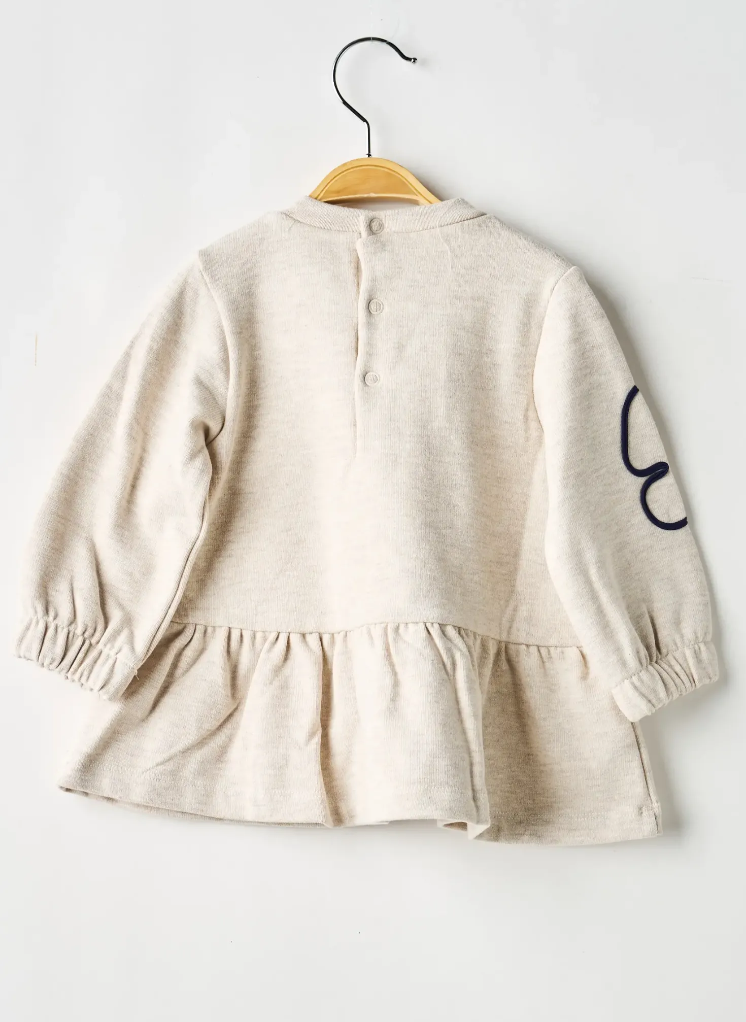 Robe Mi-longue Mayoral Beige Manches Longues