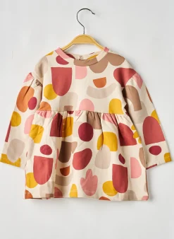 Robe Mi-longue Mayoral Beige Manches Longues