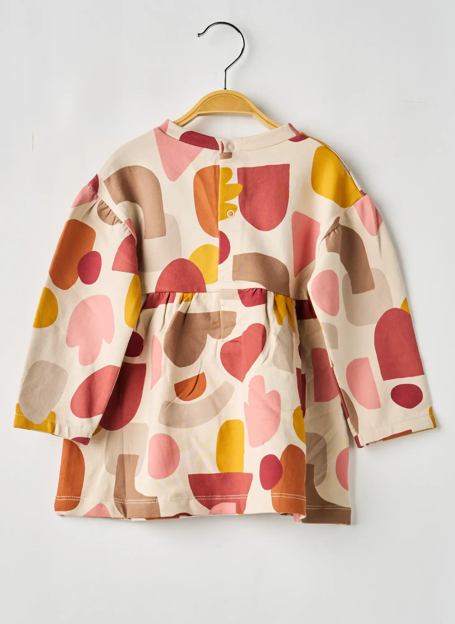 Robe Mi-longue Mayoral Beige Manches Longues