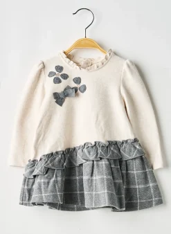 Robe Mi-longue Mayoral Beige Manches Longues