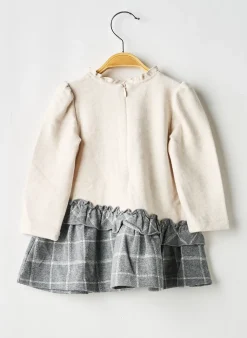 Robe Mi-longue Mayoral Beige Manches Longues