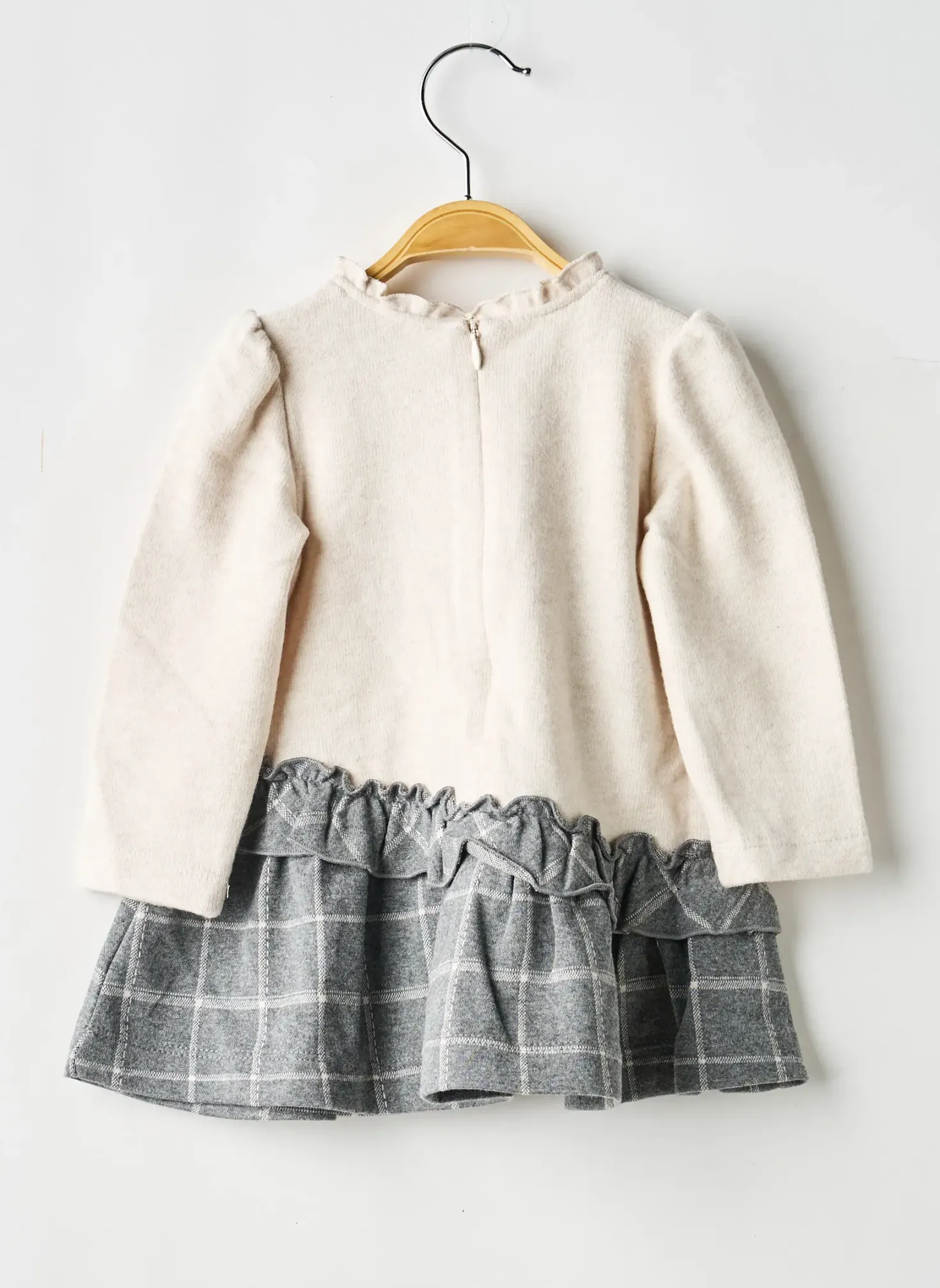 Robe Mi-longue Mayoral Beige Manches Longues