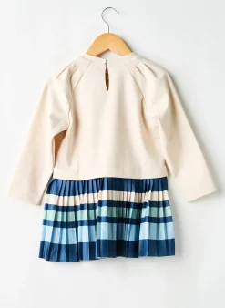 Robe Mi-longue Mayoral Beige Manches Longues