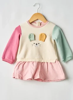 Robe Mi-longue Mayoral Beige Manches Longues