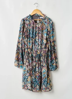 Robe Mi-longue Mayoral Bleu Manches Longues