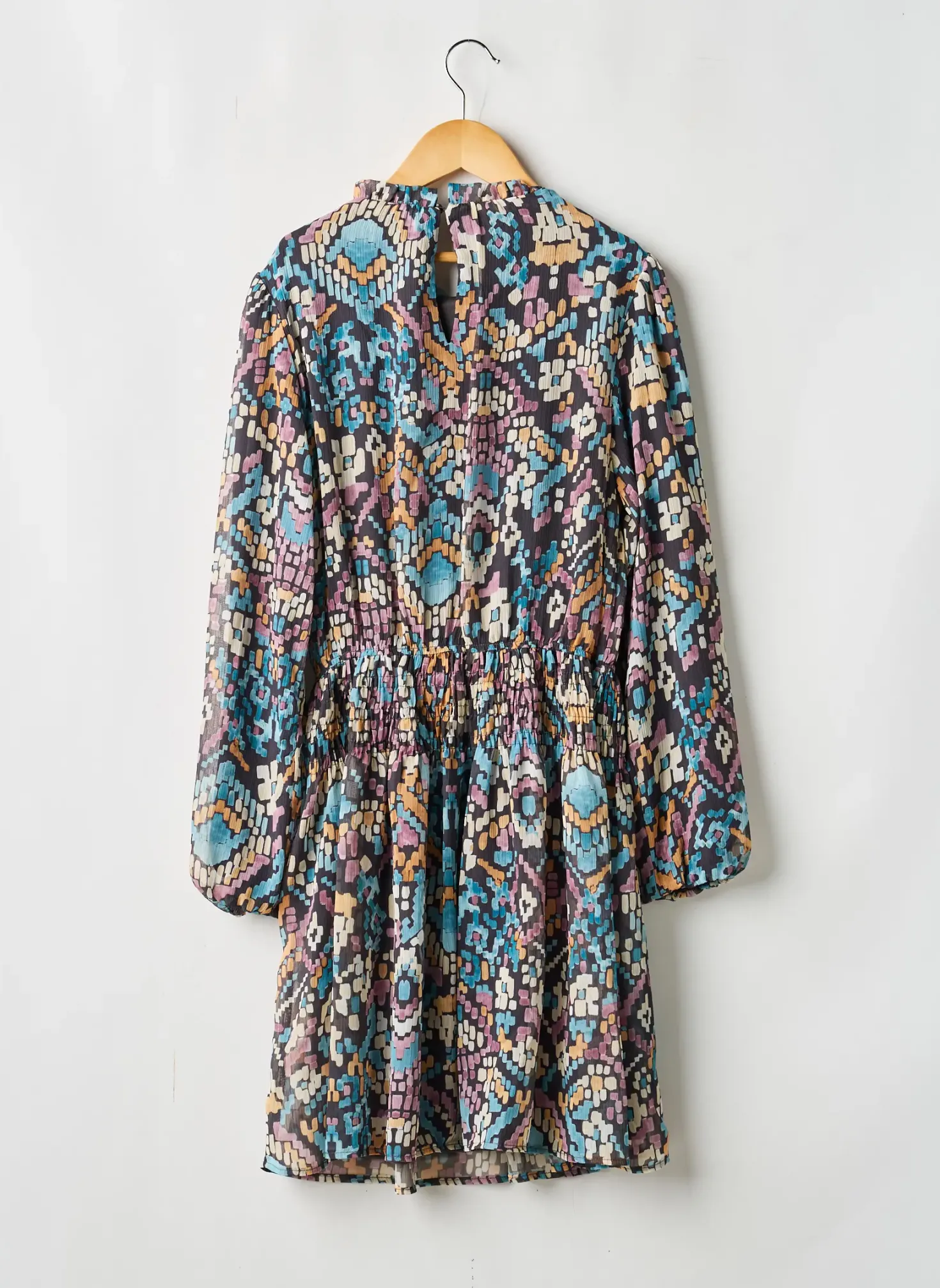 Robe Mi-longue Mayoral Bleu Manches Longues