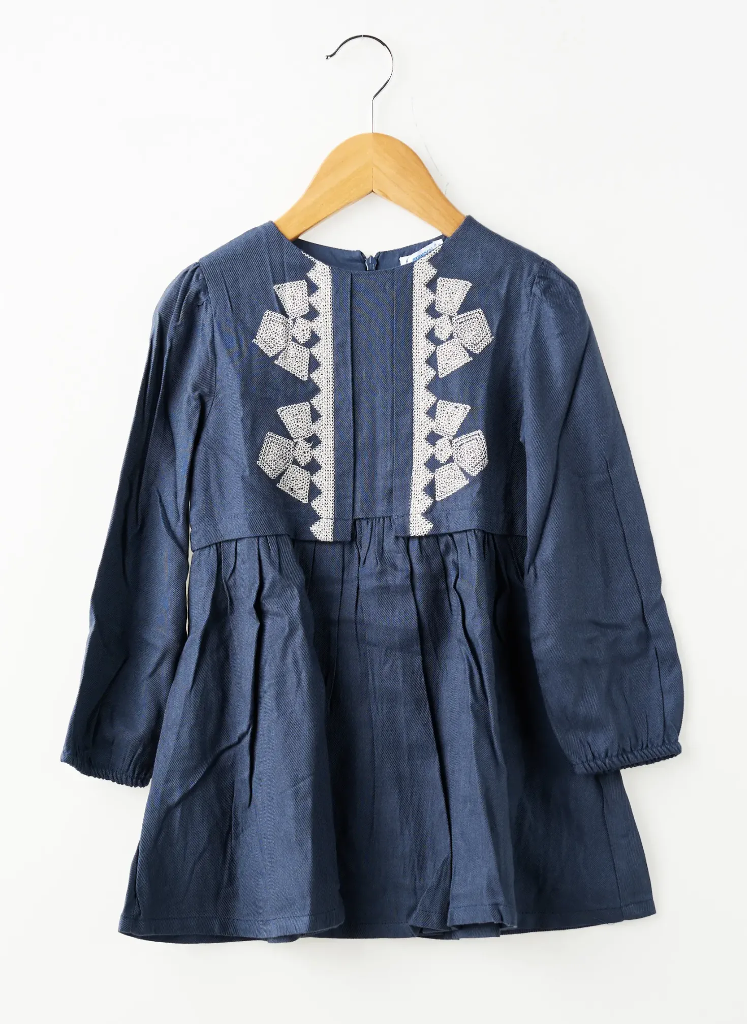 Robe Mi-longue Mayoral Bleu Manches Longues