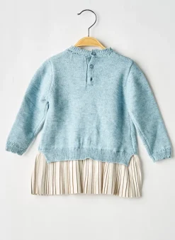 Robe Mi-longue Mayoral Bleu Manches Longues
