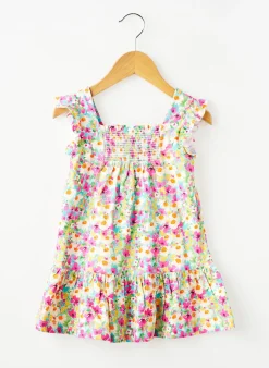 Robe Mi-longue Mayoral Rose Manches Courtes