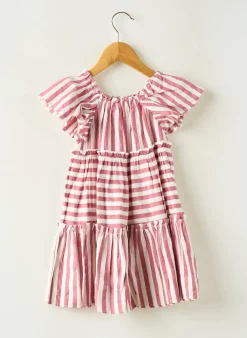 Robe Mi-longue Mayoral Rouge Manches Courtes