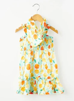 Robe Mi-longue Mayoral Vert Fines Bretelles