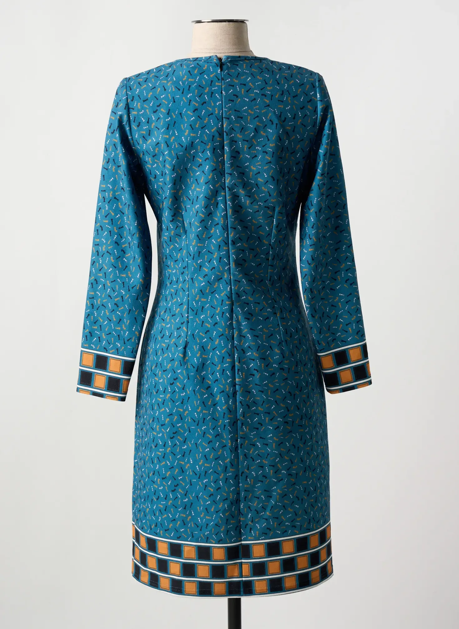 Robe Mi-longue Meri & Esca Bleu Manches Longues